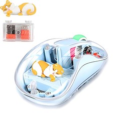 elec Space Cute Wireless USB C Mouse - Bluetooth Triple Mode Rechargeable Car... picture