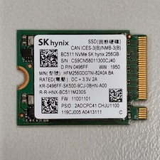 SK Hynix 256GB BC511 NVMe M.2 2230 SSD Solid State HFM256GDGTNI-82A0A 0496FF picture