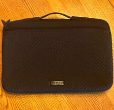 Vera Bradley Black Padded Laptop Sleeve Case w/ Zipper Closure & Handle Floral picture