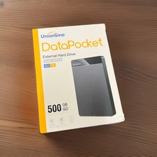 UnionSine DataPocket HD2510 500GB USB 3.0/2.0 External HDD Hard Drive Black picture