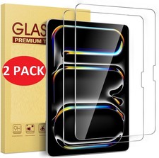 2 PCS For 2025 iPad Pro 11-inch (M5 / M4) Tempered Glass Screen Protector Saver picture