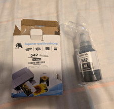 Litu 542 Black Pigment Ink Refill Bottle for Epson ET-5800 ET-5850 ET-5880 picture