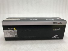 New Genuine OEM Sealed Lexmark 70C0D40 700D4 Yellow Developer Unit Toner picture