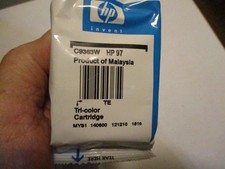 1 Genuine HP 97 Tri-Color Ink Cartridge New/Sealed picture