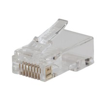 Klein Tools VDV826-702 Pass-Thru™ Modular Data Plug CAT5E 50-Pack picture