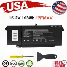 7FMXV Battery For Latitude 5320 7320 7420 7520 9JM71 0TN2GY TN2GY 63Wh 15.2V picture