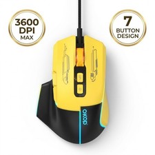Gaming Mouse Wired RGB OKOP KP-S407 3600 DPI Ergonomic USB Office Esports Mice picture