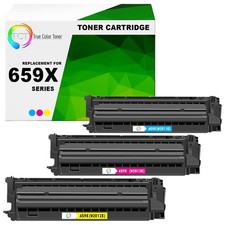 3PK TCT Premium 659X CYM HY for Compatible HP LaserJet M856 Toner Cartridge picture