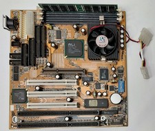 Gigabyte GA-5AA Super Socket 7 ISA AGP Retro Motherboard + AMD K6-2 400MHz + 128MB picture