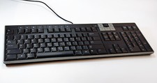 Genuine Dell Y-U0003-DEL5 USB Multimedia Keyboard W/ 2 USB Ports U473D Black picture