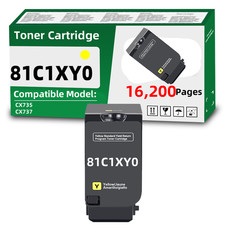 81C1XY0 Yellow Toner Cartridge Compatible for Lexmark CX735  CX737(16200 Page) picture
