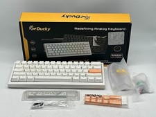 Ducky One X Wireless Mini 60% Magnetic Gaming Keyboard - White picture