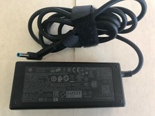 Genuine HP 65W 19.5V AC Charger blue tip for Pavilion TouchSmart, Envy, split picture
