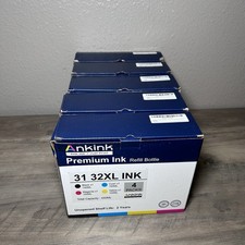 New Ankink 31/32XL Ink 4 Packs Refill Bottle - 7 Full Boxes - 28 Total Bottles picture