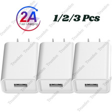 USB Wall Charger Power Adapter Cube 5V 2A For iPhone iPad Android Samsung Google picture