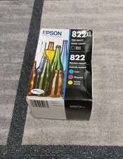 Genuine Epson 822XL Black & 822 Cyan Magenta Yellow Ink Cartridges Date 01/28 F2 picture