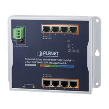 Planet WGS42158P2S Industrial 8-Port 10 | 100 | 1000T 802.3at PoE + 2-Port 100 picture