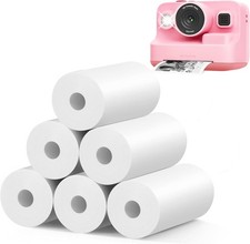 6 Rolls HD Print Paper for Kids Instant Cameras - Biodegradable & Glossy Finish picture
