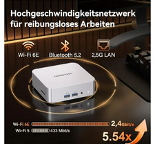 GEEKOM Mini PC A7 Ryzen 5 7535HS 1T SSD 16GB DDR5 Mini Desktop Computer 8K Quad picture