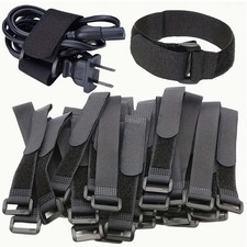 Versatile User Friendly Easy to Install 100PCS Reusable Hook-and-Loop Cable Ties picture