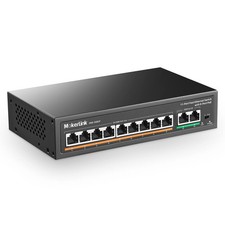MokerLink 11 Port PoE Switch with 9 Port PoE+, 2 Fast Ethernet UpLink picture