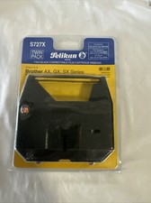 Pelikan Z727X Black Cartridge Ribbons 2 Pk Brother AX GX SX Series Typewriter picture