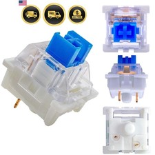 Blue Switches 20 Pack, 3 Pin/Clicky Tactile 50gf/Dustproof/RGB Key Switches -... picture