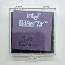Intel i486 DX A80486DX-33 33MHz Socket 3 CPU 33MHz Bus Single-Core picture