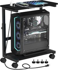 Computer Tower Stand with Charging Station, 25.0