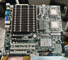 Tyan S5397 socket 771 Dual CPU EATX Motherboard with CPUs and 64GB of RAM picture
