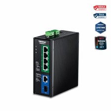 TRENDnet TI-BG50611,6-Port Industrial 2.5G PoE++ DIN-Rail Switch with 10G Ports picture