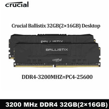 Crucial Ballistix 32GB DDR4 Memory RAM 3200MHz 2x16GB Modules for PC Gaming picture