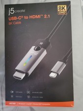 BRAND NEW j5create - USB-C to HDMI 2.1        8K - Space Grey/Black picture