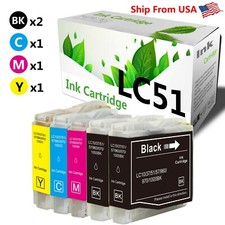 5-PK LC51 LC 51 ink set for Brother MFC-465CN MFC-885CW MFC-440CN Printer picture