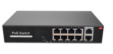 8 Port PoE Switch With 2 Uplink 120W Extend to 250Meter Unmanaged 803.af/at picture