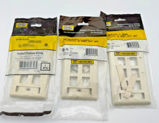 Hubbell Keyone Wall Plate 1 Gang 6 Port Office White IFP160W  (Lot of 3)   1414 picture