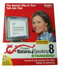 New Sealed Dragon Naturally Speaking 8 Standard ScanSoft Software - SU picture