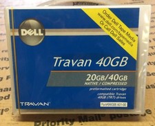 Dell Travan 40GB TR7 Data Cartridge Preformatted 9W088 picture