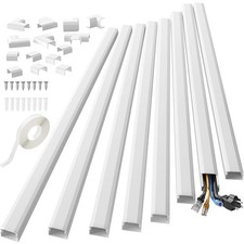 Yecaye 125in Cord Hider Large Cord Covers for Wires on Wall Cable Management ... picture