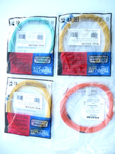 LOT of 4 new fiber patch cables, nip picture