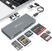 8 in 1 Cfexpress Type B Card Reader with 2 10Gb USB, USB3.2 Gen2 10Gbps CF picture