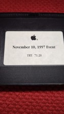 Apple Computer Vintage Internal VHS Tape Nov 10 1997 Steve Jobs Keynote G3 RARE picture