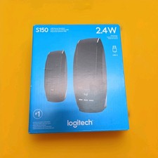 Logitech S150 USB Stereo Speakers 2.4W Computer Speaker System-Black NEW picture