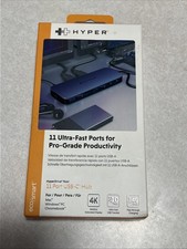 HyperDrive Next 11 Port Dual 4K60Hz HDMI USB-C Hub Midnight Blue HD4006 picture