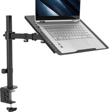 Single Laptop Notebook Desk Mount Stand, Fully Adjustable Extension with C-cl... picture
