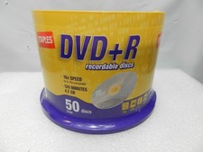 Staples DVD-R 4.7GB 16x Blank Recordable Discs 50 pack - New, Sealed  (M22J) picture