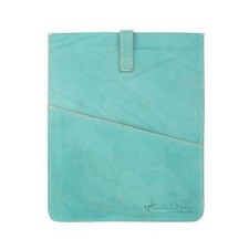 Montana West Tablet Slim Sleeve Turquoise Genuine Leather NEW picture