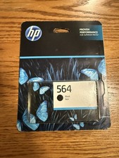 New Genuine HP 564 (CB316WN#140) Standard Yield Black Ink Cartridge - 07/2026 picture