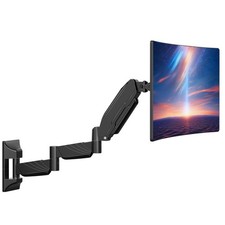 ErgoFocus Long Arm Monitor Wall Mount for Max 32 inch Computer Single, Black picture