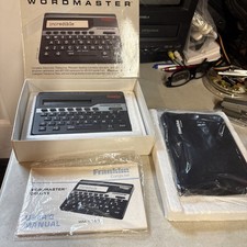 Franklin Wordmaster Deluxe WM-1055 Electronic Thesaurus&Case/Manual Tested NOS picture
